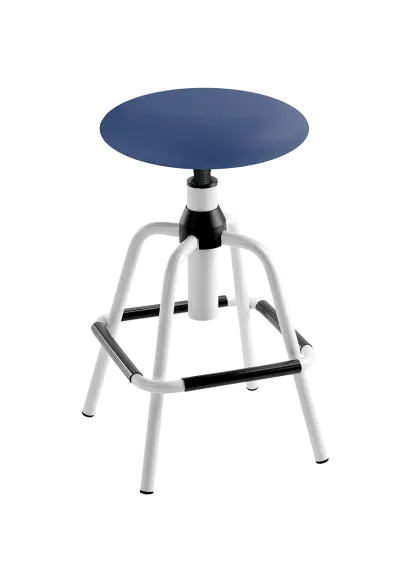 LZ 02 - 12 - K, stolička, výška sezení 58-75 cm, koženka SILVERTEX - koženka modrá 30512